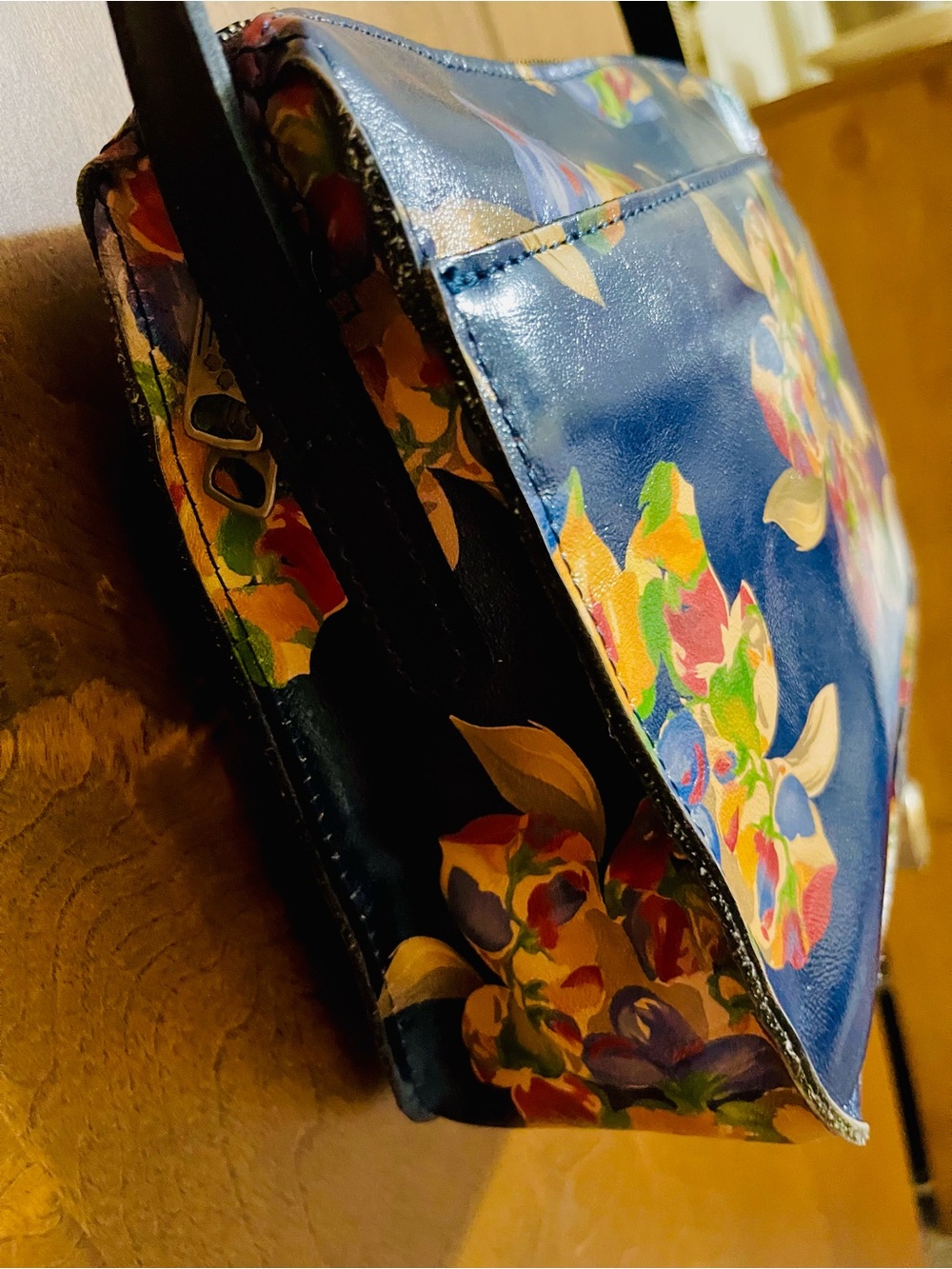 PATRICIA NASH HARPER TOTE “LA FLEUR” CROSSBODY BAG LiKE NEW CONDITION - Picture 5 of 15